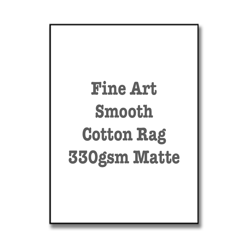 Fine Art Smooth Cotton Rag 330gsm Matte - Print Art Fine Art Imaging