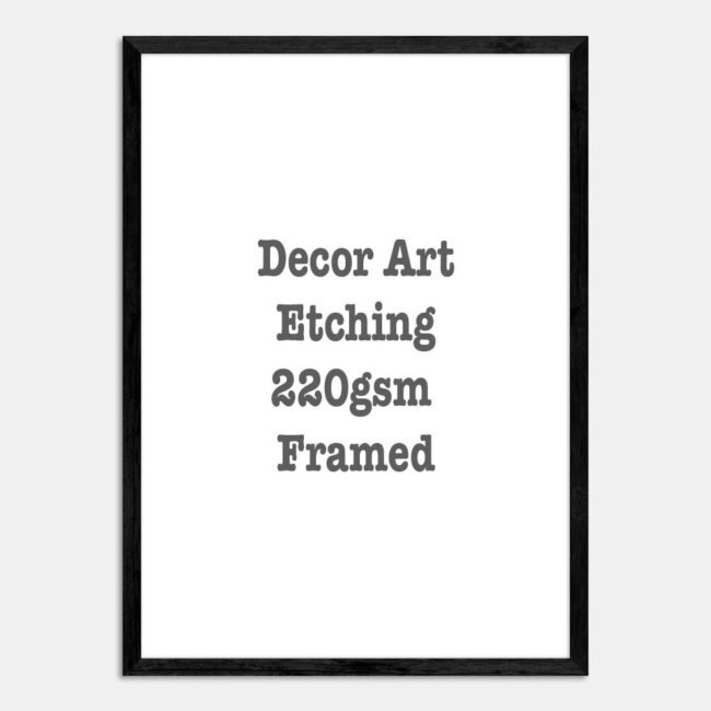 Soft White Etching Framed - Image 4